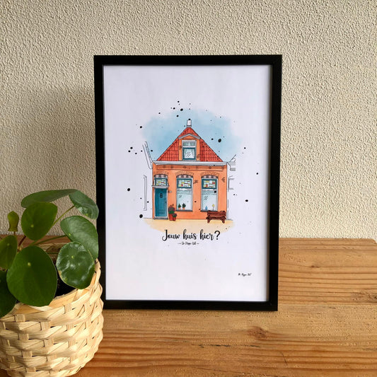 Huisportret papieren afdruk + digitale print