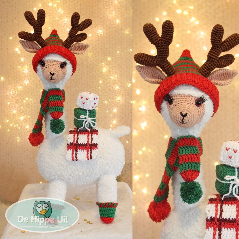 Haakpatroon Kerst Lama