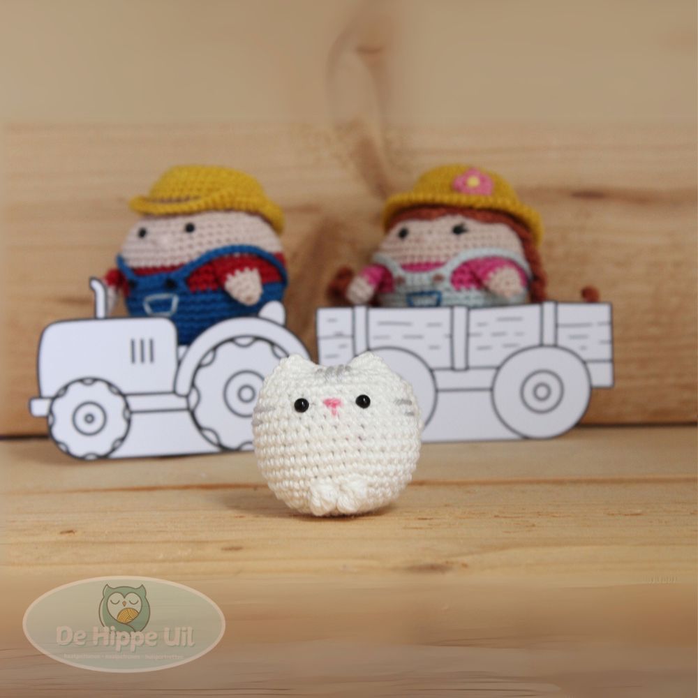 Haakpatroon Boer, Boerin en Boerderijpoes