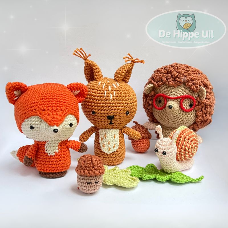 Haakpatroon Eekhoorn en Herfstvriendjes