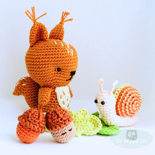 Haakpatroon Eekhoorn en Herfstvriendjes