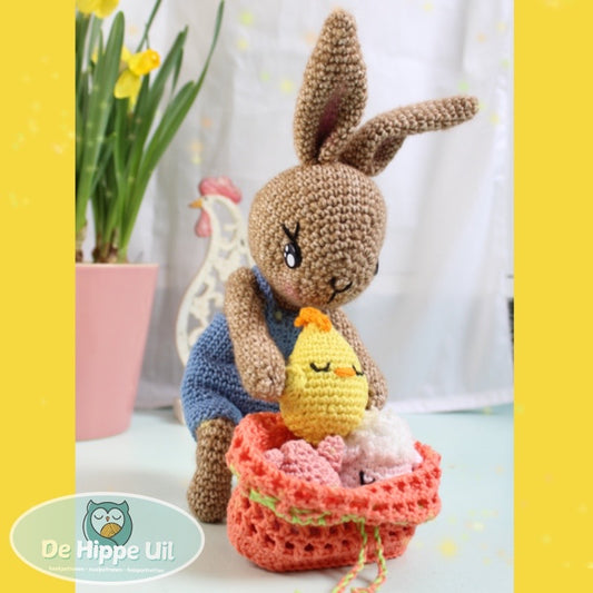 Haakpatroon paashaas met vriendjes