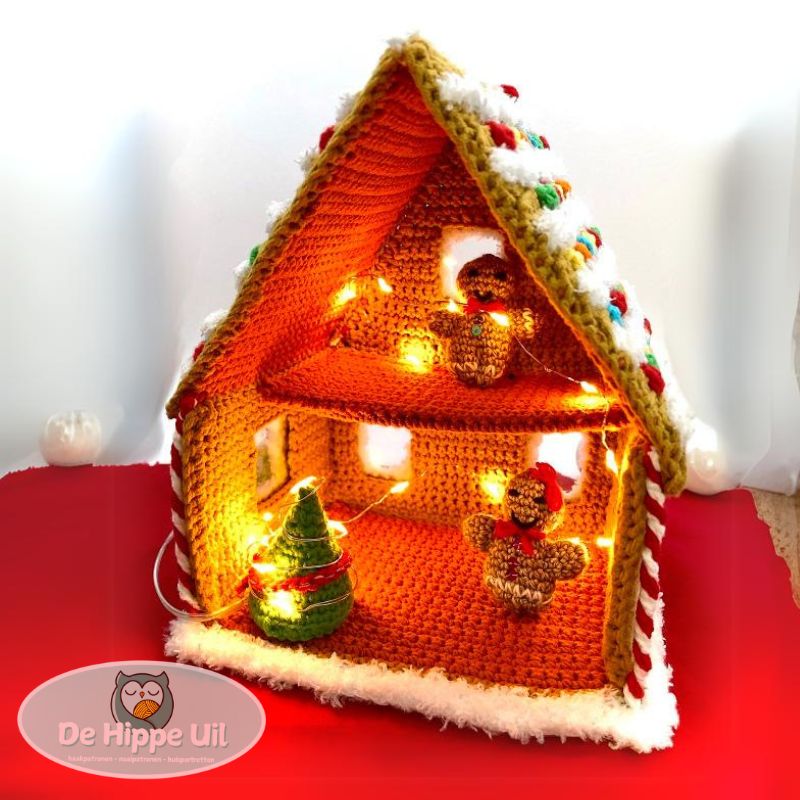 Haakpatroon snoephuisje / peperkoekhuisje