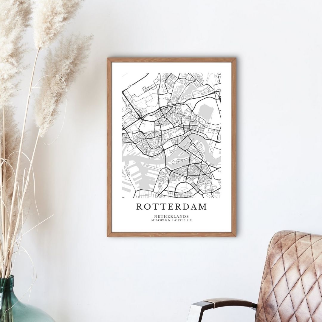 Print van verschillende steden