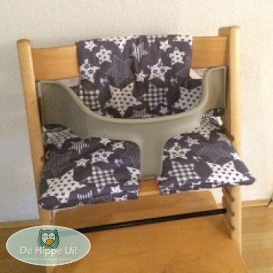 Naaipatroon kussenset voor op een tripp trapp kinderstoel