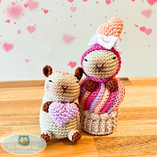 Haakpatroon Valentijn Capibara's