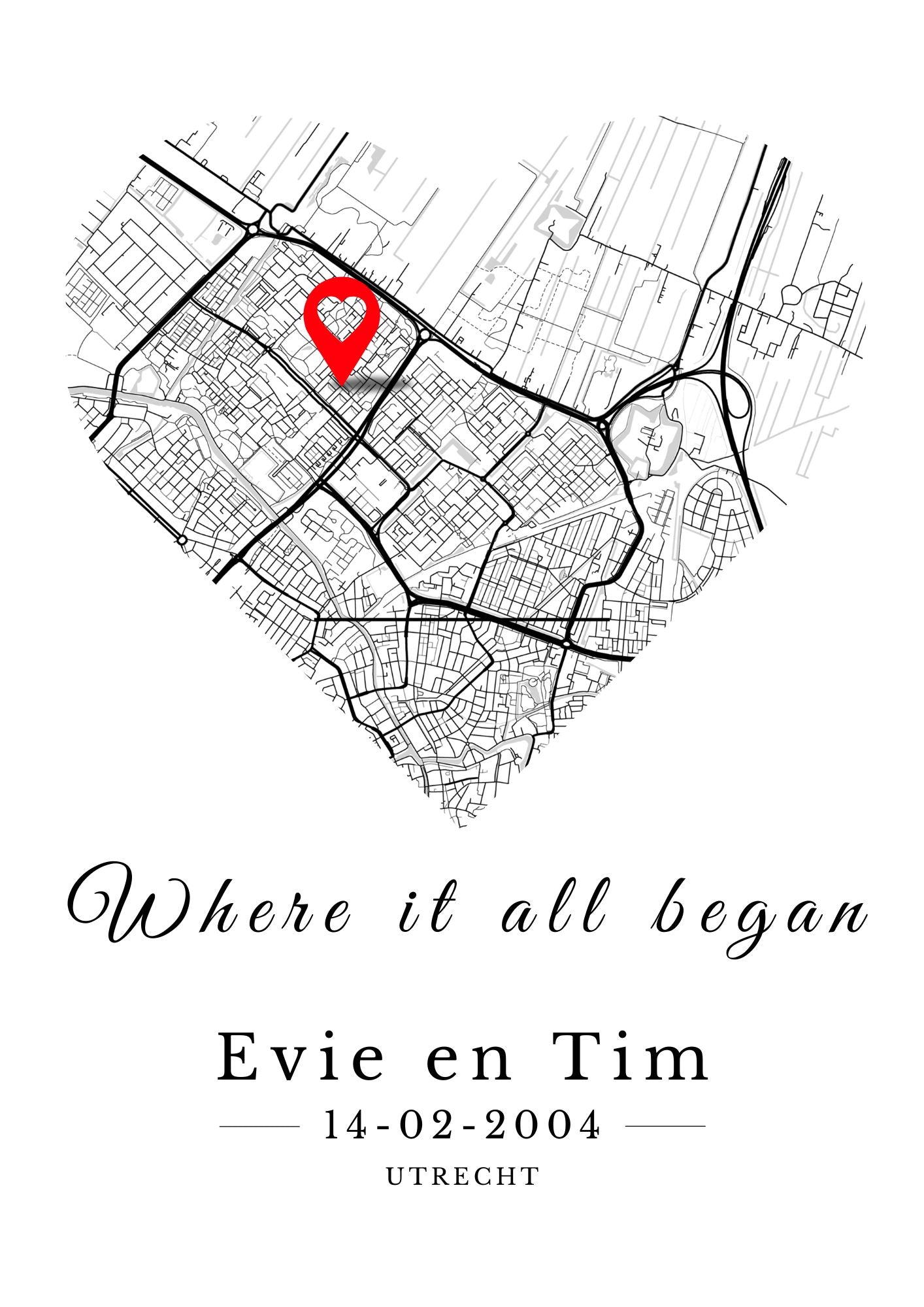 Gepersonaliseerde Valentijns kaart