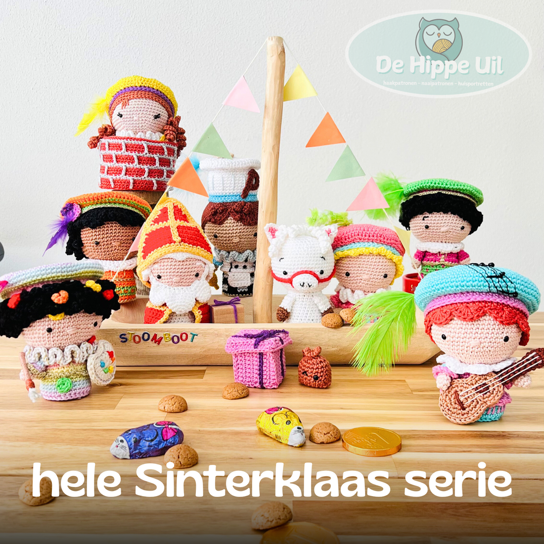 De complete Sinterklaasfamilie haken