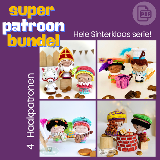 Haakpatroon Super Bundel Sinterklaas (alle figuren)