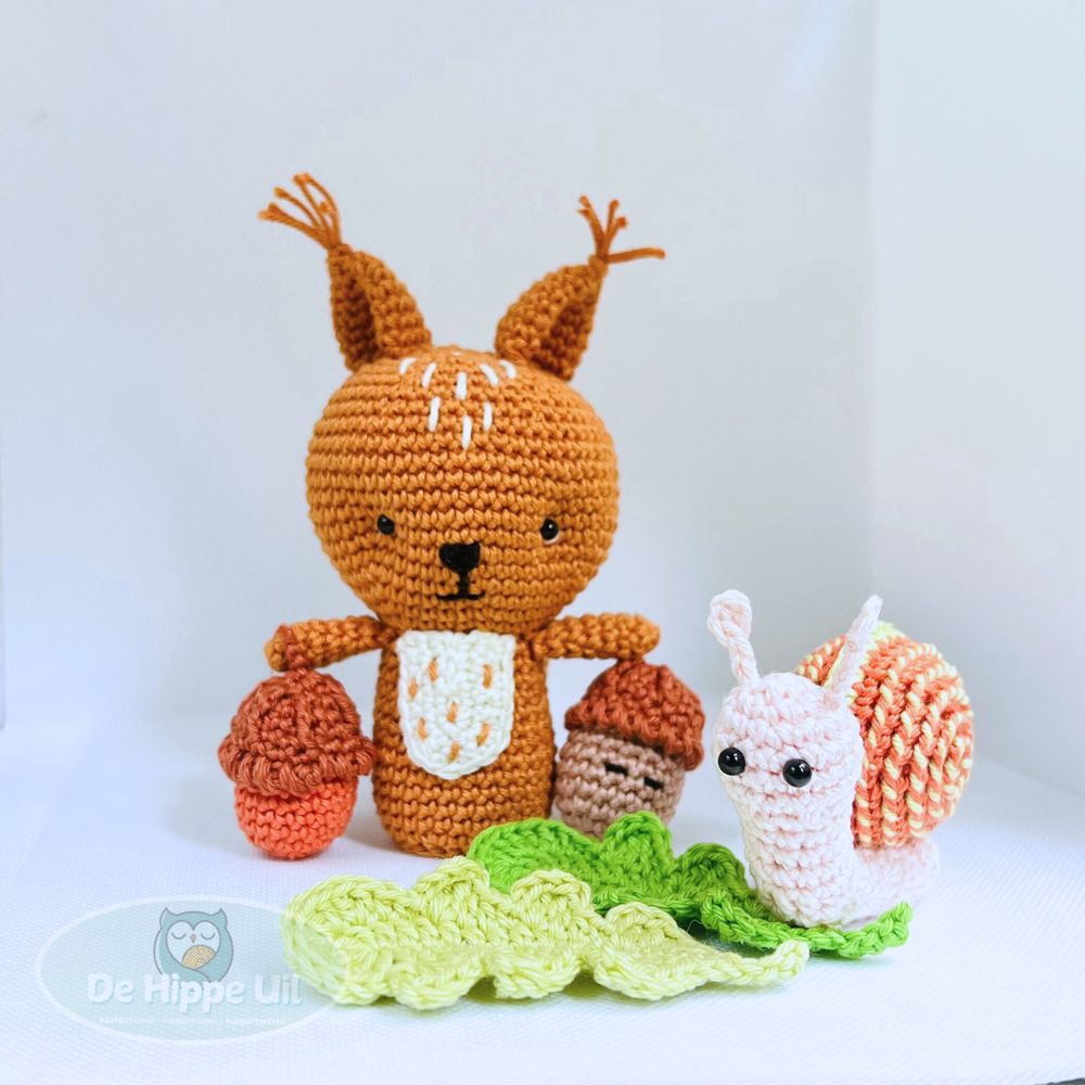 Haakpatroon Eekhoorn en Herfstvriendjes