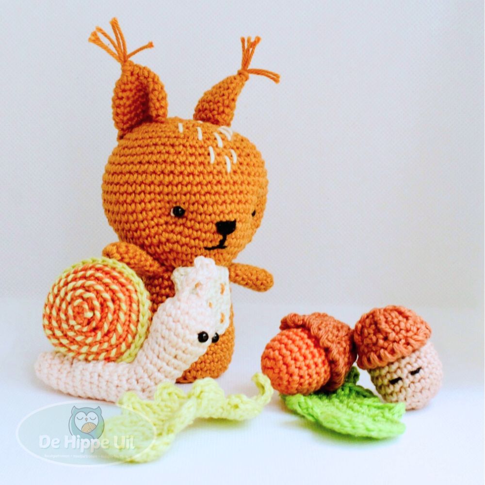 Haakpatroon Eekhoorn en Herfstvriendjes