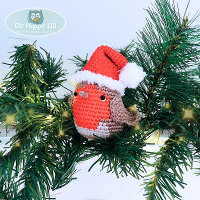 Haakpatroon Roodborstje met nestje