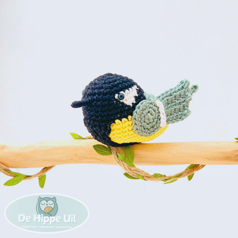 Amigurumi Great Tit Crochet Pattern, PDF Pattern