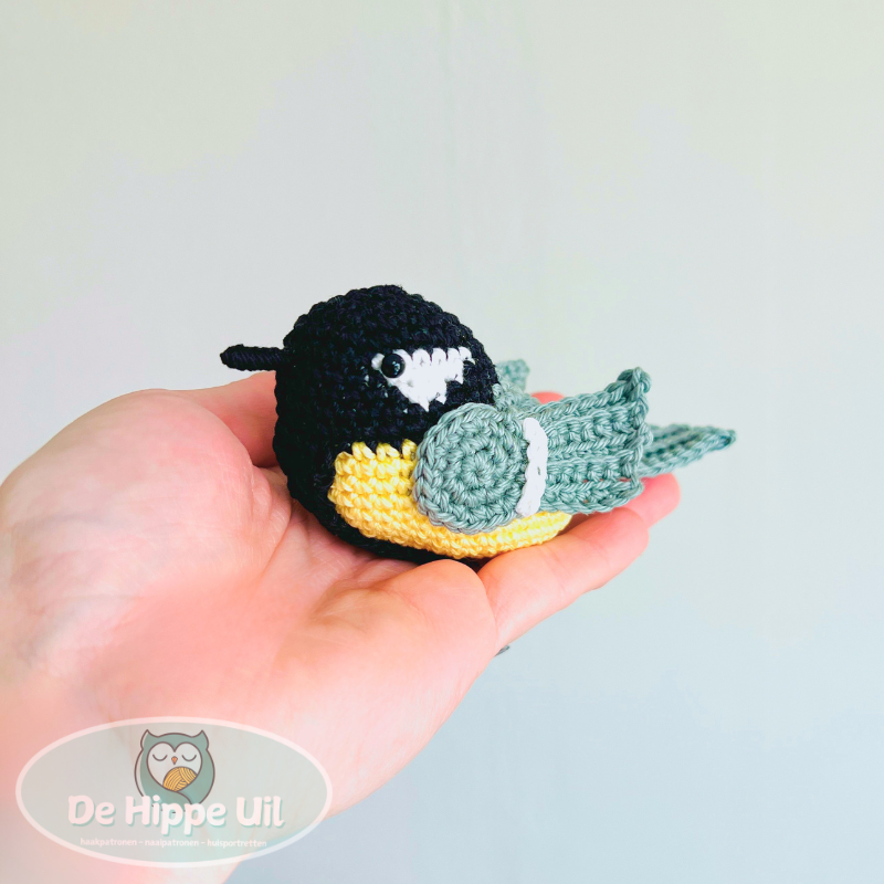 Amigurumi Great Tit Crochet Pattern, PDF Pattern
