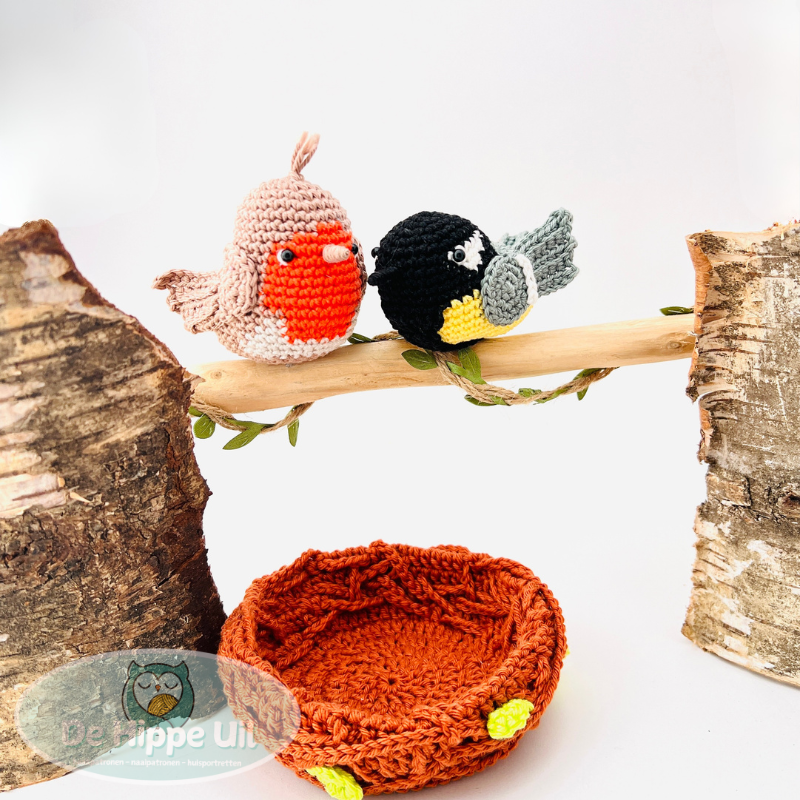 Amigurumi Great Tit Crochet Pattern, PDF Pattern