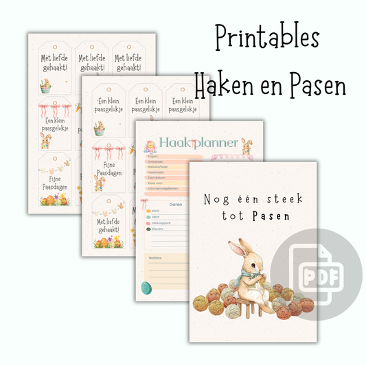 paas printables haakplanner labels poster